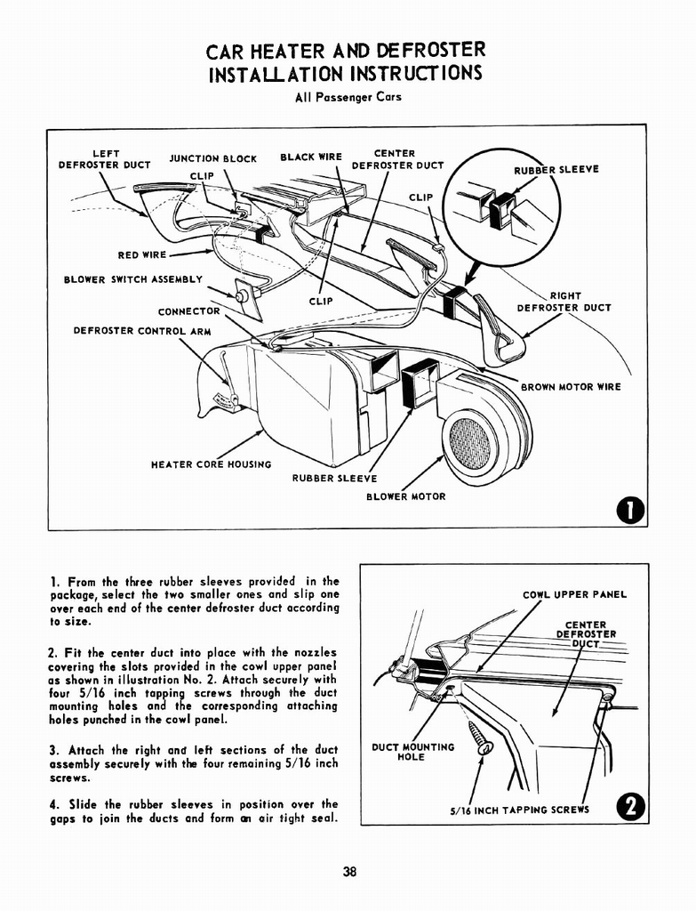 1955 Chevrolet Accessories Manual Page 88